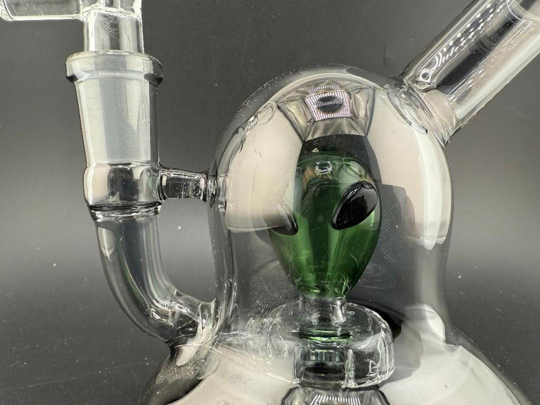 Electro Faded Alien Rig 6" 14mm 90° showcasing unique alien design and vibrant colors