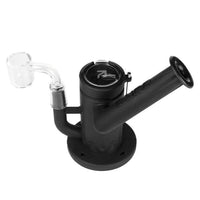 Eyce Molds Silicone Sidecar dab rig with rotating glass mouthpiece and built-in concentrate container.