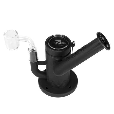 Eyce Molds Silicone Sidecar dab rig with rotating glass mouthpiece and built-in concentrate container.