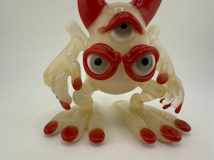 Jarvis Glass Red & White Warrior 10mm 90°