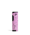 Wulf Blitz Jet Torch in pink black splatter design, a butane dab torch with built-in tool for concentrate enthusiasts.