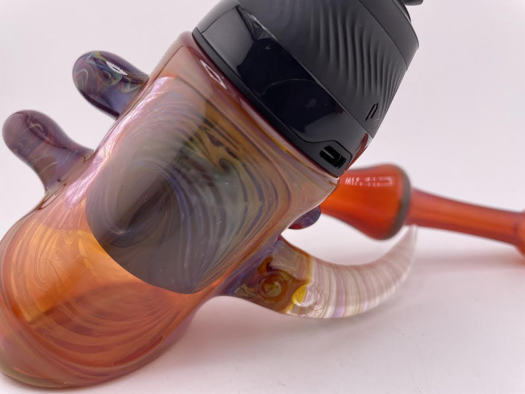 Brando Glass Puffco Proxy Pipe - Amber with Fumed Window