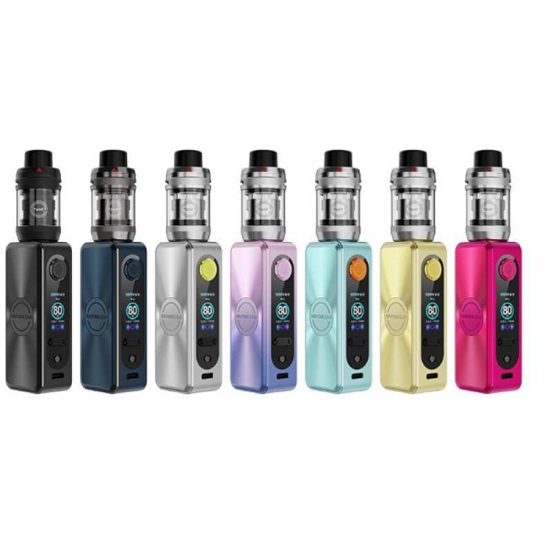 Vaporesso GEN SE Kit featuring various colors and upgraded iTank T for improved flavor and leak resistance.