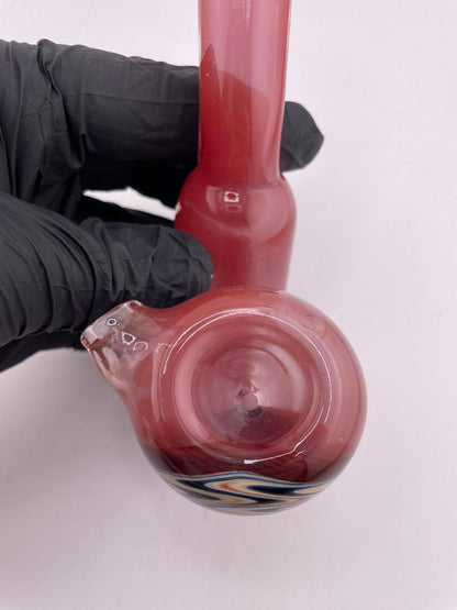 Phranq Glass Red Sherlock Pipe