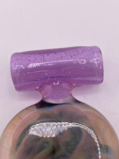 Elbow Tim Glass Pendant - Solid Disc w/ Tube Bail