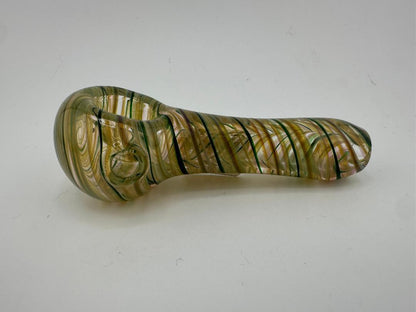 Crondo Glass Dry Pipe - Fully Worked Spiral Lines