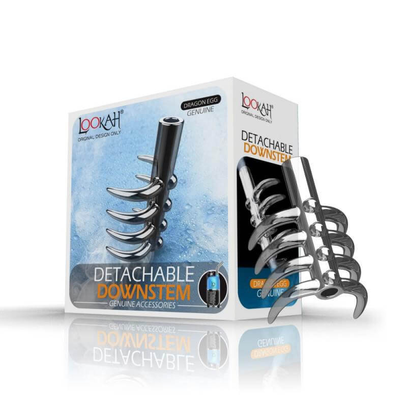 Lookah Dragon Egg detachable downstem with ribcage percolator for electric dab rig accessories.