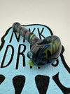 Filla John Glass Hand Pipe - Fully Worked Wigwag