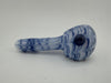 Filla John Glass Dry Pipe - White w/ Colored Wrap & Rake