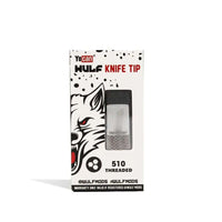 Wulf Knife Tip 510 Thread hot knife adapter packaging, featuring a wolf design for precision dabbing.