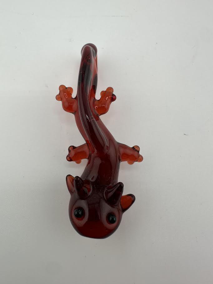 Tim Doane Glass Pendant / Necklace -  Axolotl