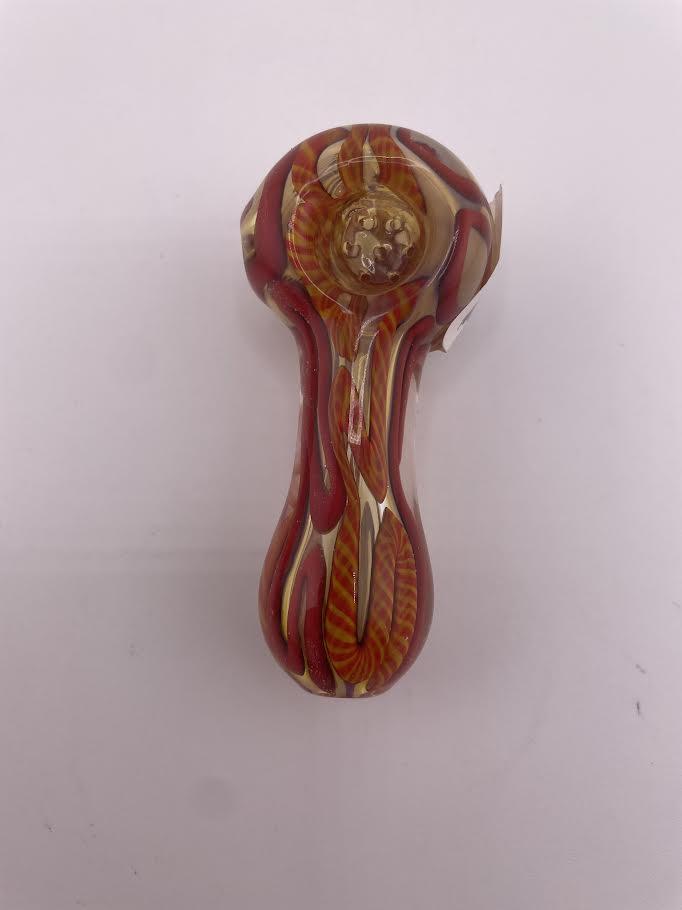 Import Glass Hand Pipe - Small With Built In Glass Screen