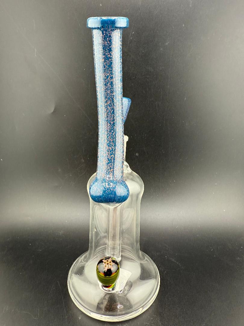 Filla John Glass Blue Rig W/ Dichro Neck 14mm 90°