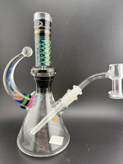 Brandon Glass UV Horned Wig Wag Mini Tube 10mm 45°