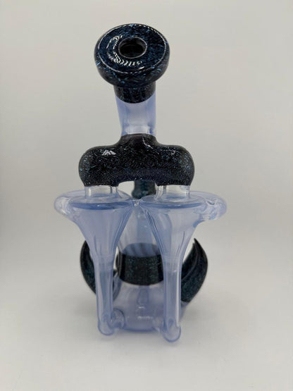 Crondo Glass Blue & Dichoric Double Recycler 14mm 90°