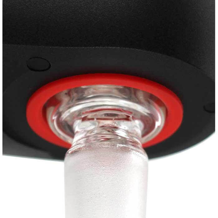Close-up of iSpire The Wand Induction Heater demonstrating its precise heating interface for dabbing.