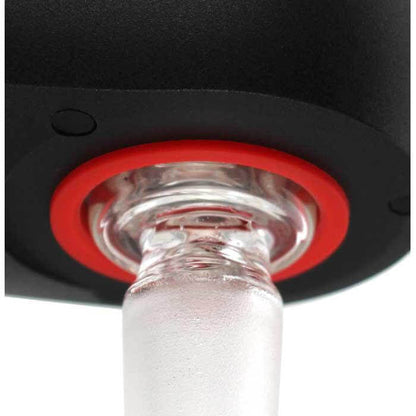 Close-up of iSpire The Wand Induction Heater demonstrating its precise heating interface for dabbing.