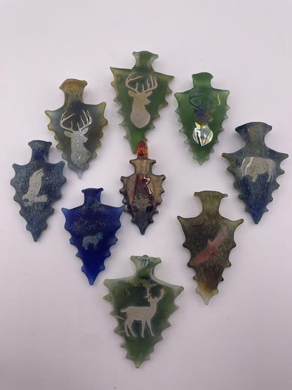 Brando Glass Pendant -  Arrow Head