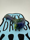 Filla John Glass Hand Pipe - Fully Worked Wigwag