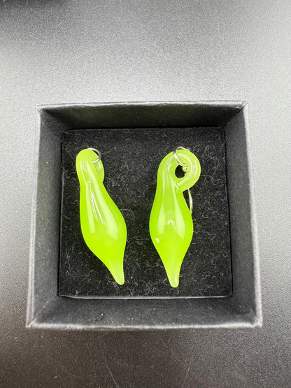 Filla John Glass Dangly Earrings