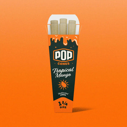 Pop Cones 1 1/4 Unbleached Cones