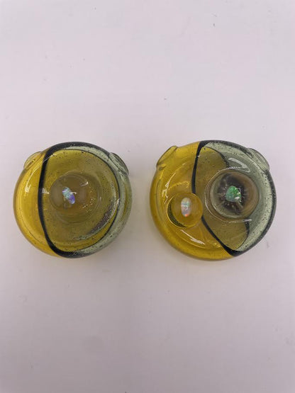 A Train Glass Pendant - Hollow Disk