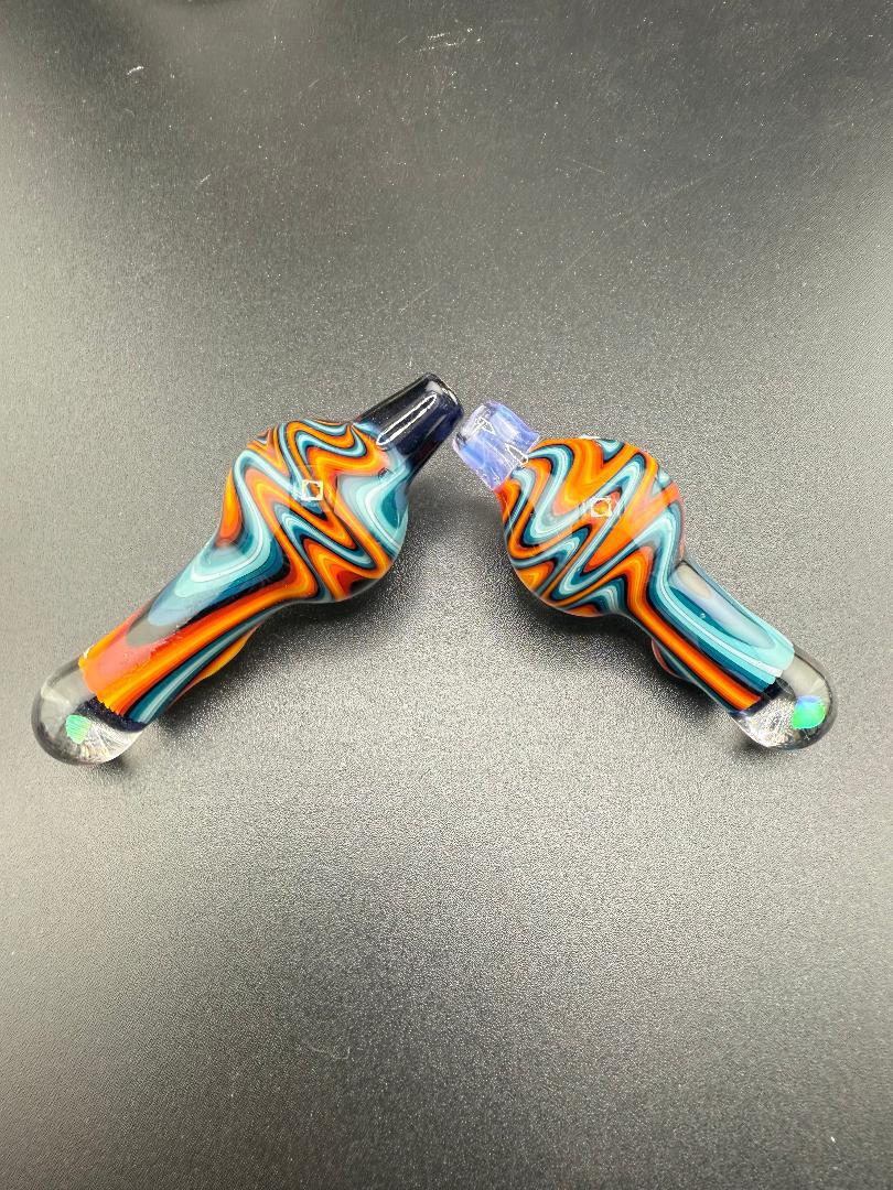 Highgrade Glass Fire & Ice Opal Wig Wag Bubble Cap