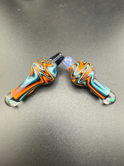 Highgrade Glass Fire & Ice Opal Wig Wag Bubble Cap