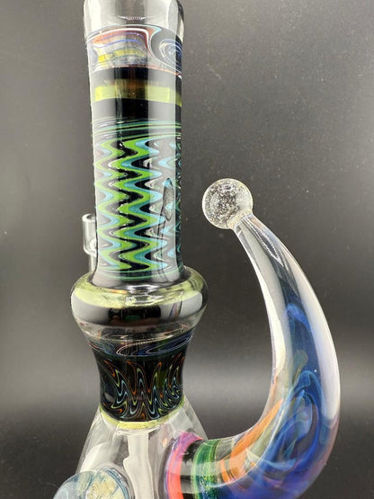 Brandon Glass UV Horned Wig Wag Mini Tube 10mm 45°