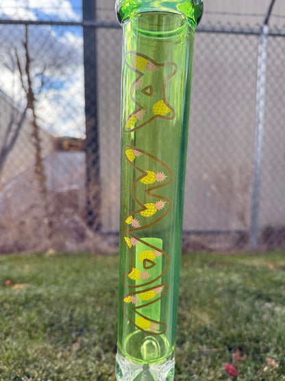MAV Glass 18" Beaker - Ooze Pineapple