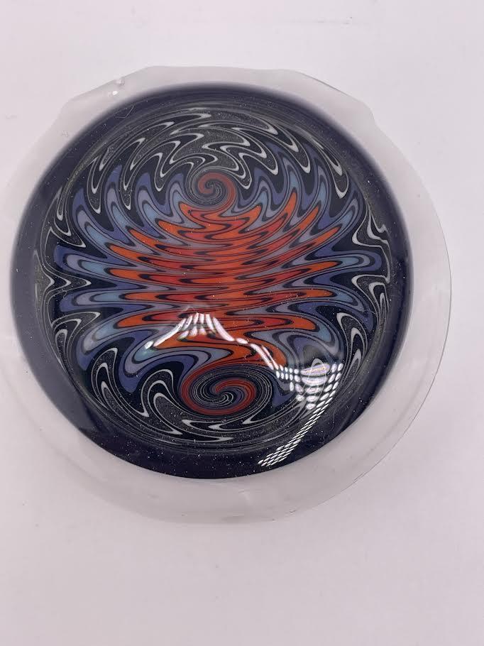 HighGrade Glass Pendant - Hollow Disc w/ Wig Wag