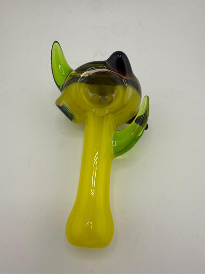 Lylo Glass Heady  Yellow Horned Pipe