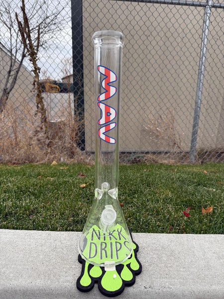 MAV Glass "18 Beaker 14mm 45° - American Flag