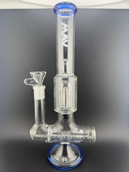 MAV Glass 12" Inline to 8 Arm Perc Flower Piece 18mm 90°