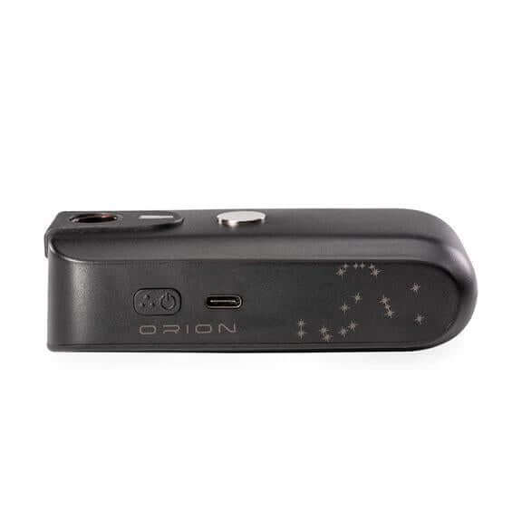 DynaVap DynaTec Orion V2 induction heater side view featuring buttons and USB-C port.