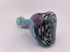 Highgrade Glass Dry Pipe -Multi Colored Frit w/ Reversal Wig Wag Cap