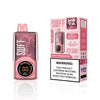 SWFT Meta 30k Disposable vape in Juicy Peach Ice flavor with adjustable wattage and warning label for nicotine.