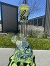 MJHoG 12" Flower Beaker - Squiggle Tech