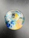 Brando Glass Marble - Fumed Vortex w/ Colored Backer 1.3" - 1.4"
