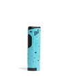 butane dab torch with built-in tool in teal black splatter design, compact and durable for concentrate enthusiasts.