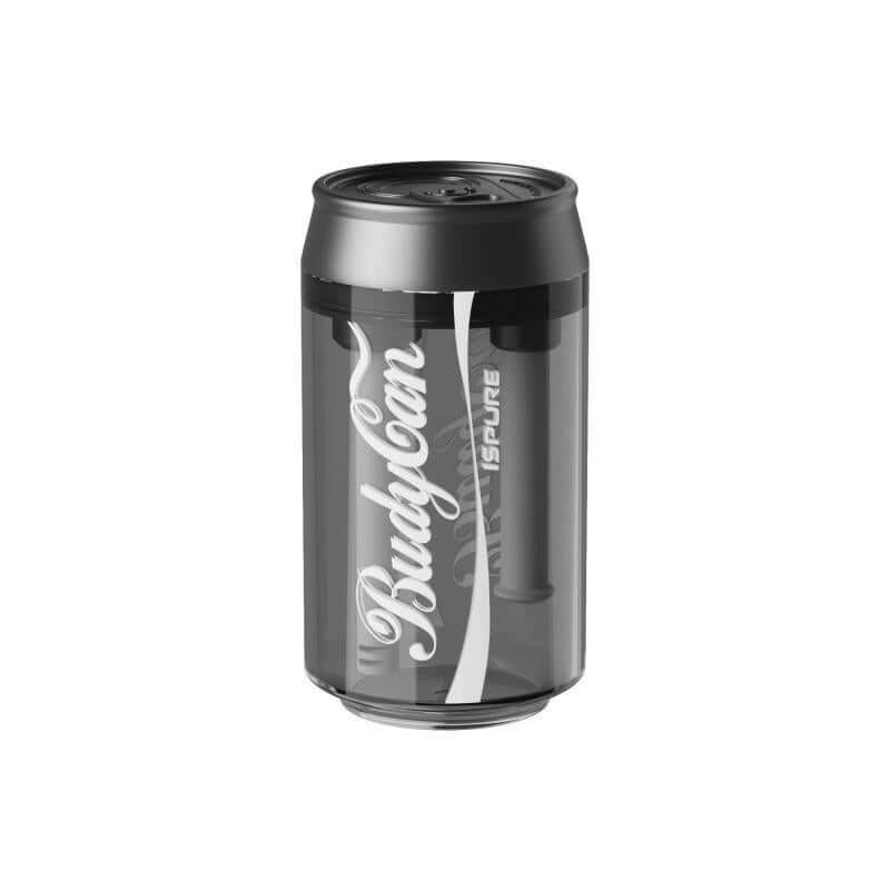 iSpure BudyCan Bubbler shaped like a beverage can for discreet on-the-go dabbing and smoking.