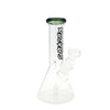 Ruckus Beaker 8" glass bong showcasing durable borosilicate design and smooth filtration for flower enthusiasts.