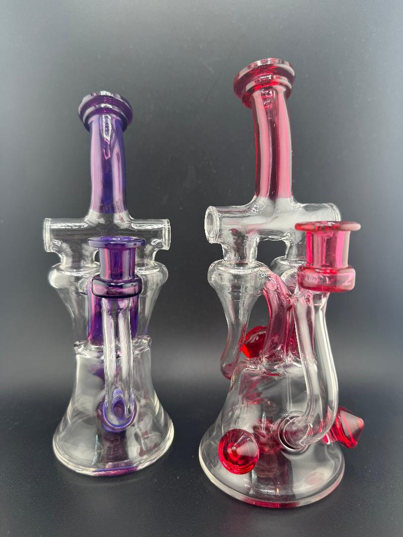 Domer Glass Domer Double Recycler Golden Ruby 10mm 90°