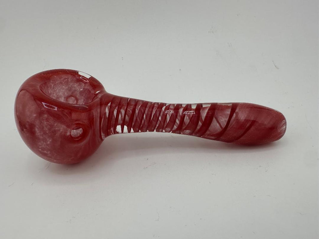 Crondo Glass Dry Pipe - Colored Frit Spiral