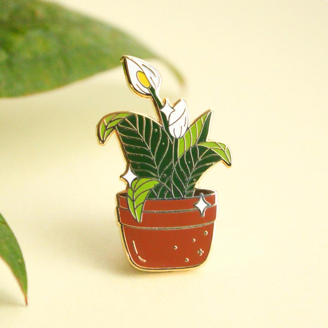 Occasionalish Enamel Pin - Peace Lily