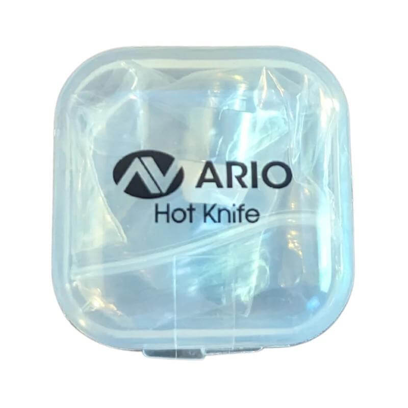 Ario Hot Knife 510 battery attachment in protective case for efficient concentrate dabbing.