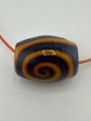 Crondo Glass Pendant -  Wig Wag worked Dread Bead