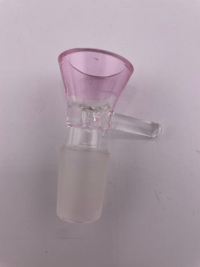 Import Glass 18mm Bowl / Slide - Colored Funnel w/ Handle