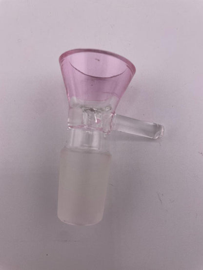 Import Glass 18mm Bowl / Slide - Colored Funnel w/ Handle