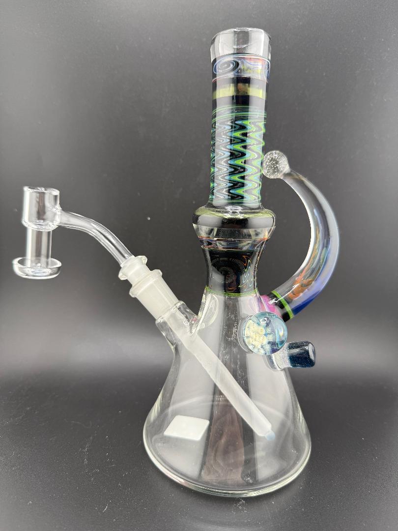 Brandon Glass UV Horned Wig Wag Mini Tube 10mm 45°